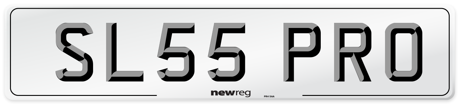 SL55 PRO Number Plate from New Reg
